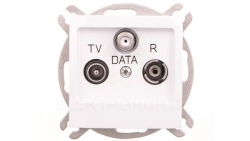 IMPRESJA Gniazdo antenowe RTV DATA biały GPA-YD/m/00