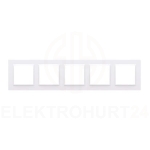 Simon 10 ramka pięciokrotna biała CR5/11