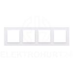 Ramka poczwórna 4-krotna biała – Simon 10 CR4/11