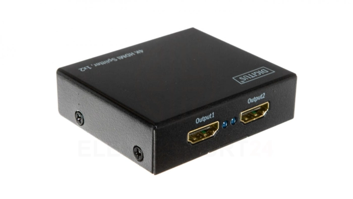 Rozdzielacz/Splitter HDMI 4K Ultra HD 3D, HDCP, 1/2-portowy DS-46304