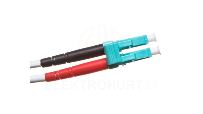 Patch cord światłowodowy LC/LC duplex MM 50/125 OM3 1m LS0H pomarańczowy DK-2533-01/3