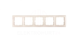Berker B.Kwadrat Ramka pięciokrotna kremowa 5310158982