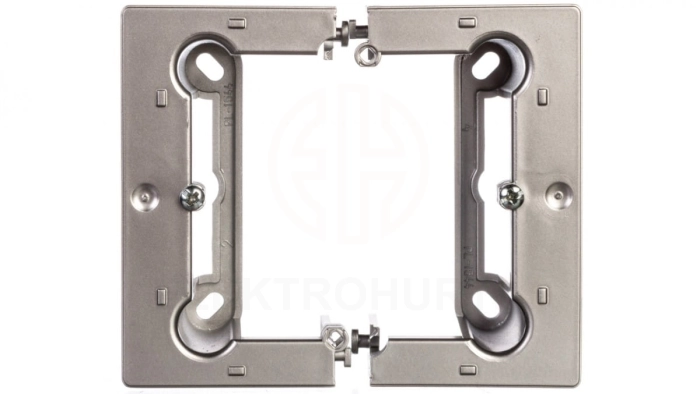 Simon Basic Neos Puszka natynkowa pojedyncza składana 40 mm (1 szt. = 2 elementy) srebrny mat PSCS/43
