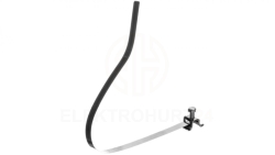 Wspornik do drutu 6-8mm z obejmą PV do rury spustowej 50-120mm stal nierdzewna NIRO 200029