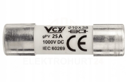 Wkładka topikowa solarna GPV 10x38 25A 1000V DC