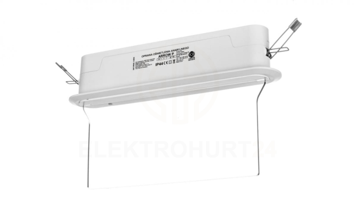 Oprawa awaryjna ARROW P LED 1W 1h dwuzadaniowa + PU31 PU41 biała ARP/1W/C/1/SA/X/WH