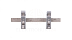 Szyna Cu 10x3mm dł 125mm mocowanie na TH35 do obejm do ekranów 790-115