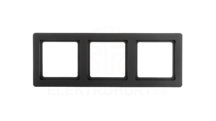 Berker Q.1 Ramka 3-krotna antracyt aksamit 10136086