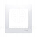 Simon 54 ramka pojedyncza biała do karton gipsu