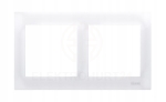 Simon 54 ramka podwójna biała do karton gipsu