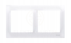 Simon 54 ramka podwójna biała do karton gipsu