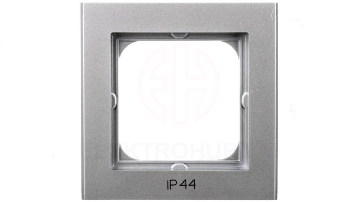 SONATA Ramka pojedyncza do łączników IP44 srebro mat RH-1R/38