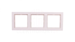 Berker Q.3 Ramka potrójna biały, aksamit 10136099