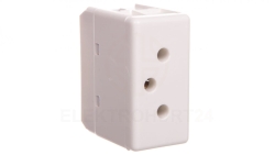 Gniazdo 3P 10A 250V SWISS STD-TYPE biały GW20351