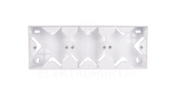 SONATA Puszka natynkowa potrójna biały PNP-3R/00