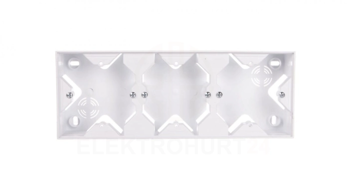 SONATA Puszka natynkowa potrójna biały PNP-3R/00