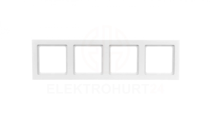 Q.3 Ramka poczwórna biały aksamit 10146099