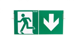Plexa EXIT M + sprzężyny mocujące +piktogram, ETE/PLX/PU31/41