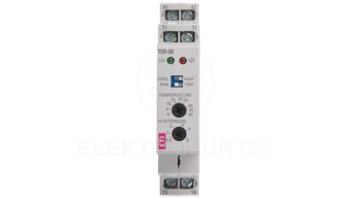 Termostat analogowy 0-40 stopni 1P 16A 24-230V AC/DC TER-3B 002471813