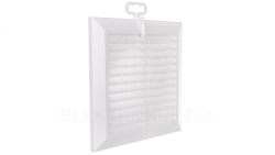 Kratka wentylacyjna 137x137mm fi 100mm biała T61