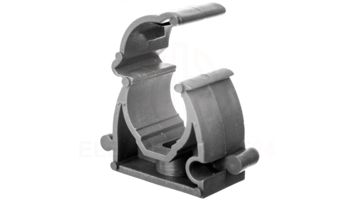 Uchwyt zamknięty do rur 16mm szary UZ 16 SZ 10189 /100szt./