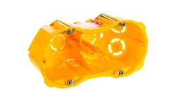 Puszka podtynkowa PK-2x60 głęboka karton-gips bezhalogenowa samogasnąca żółta 0286-00N