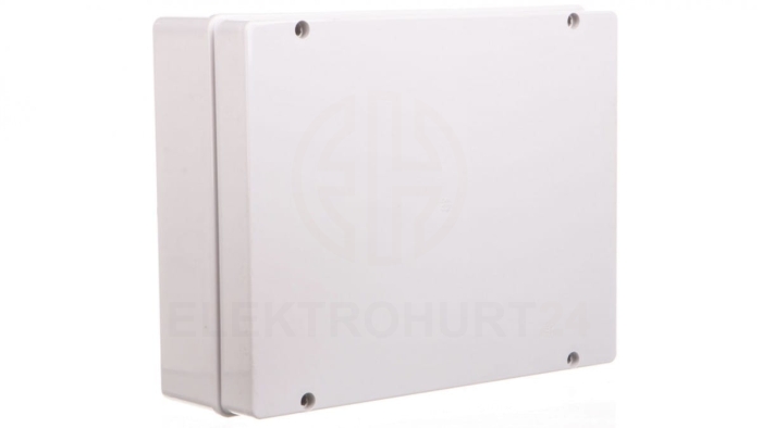 Puszka natynkowa gładka z pokrywą seria 410 IP56 380x300x120 szara EC410C9