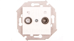 Karre Gniazdo Tv-Sat Końcowe, Kolor Biały / 90963685