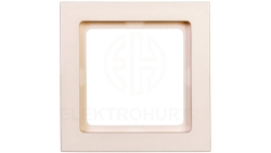 Berker Q.3 Ramka pojedyncza pozioma/pionowa biała aksamit 10116099