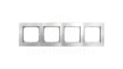 AS Ramka poczwórna srebro R-4G/18