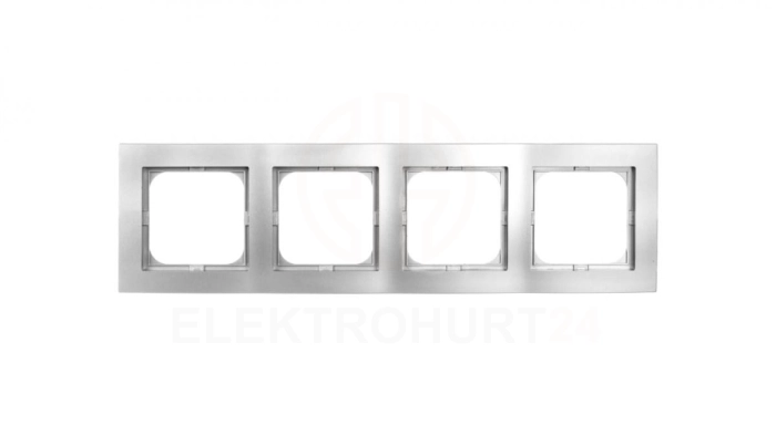 AS Ramka poczwórna srebro R-4G/18