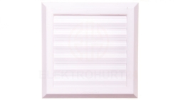 Kratka wentylacyjna 130x130mm fi 100mm biała żaluzja+sznurek rozpieracze T38