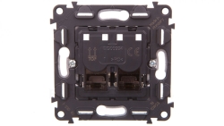 VALENA LIFE Gniazdo komputerowe podwójne RJ45 kat.6a UTP 753045