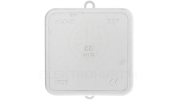 Puszka n/t szara 65x65x32 mm IP55 bezhalogenowa EC411C2