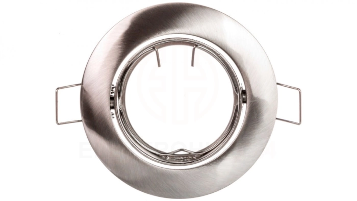 Sufitowa oprawa punktowa PORTO-K, IP20, okrągła, inox, z regulacją kąta, TYP 5515