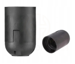 Oprawka termoplastyczna bakelitowa do żarówki E27