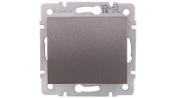 LOGI Łącznik jednobiegunowy śrubowy 10AX 250V grafit 021000141 25243