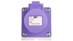 Gniazdo stałe 32A 2P 24V fioletowe IP44 172v