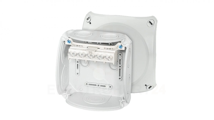 Puszka odgałęźna 130x130x77 5x6mm2 CU IP66 szara DK 0606 GZ 62000154