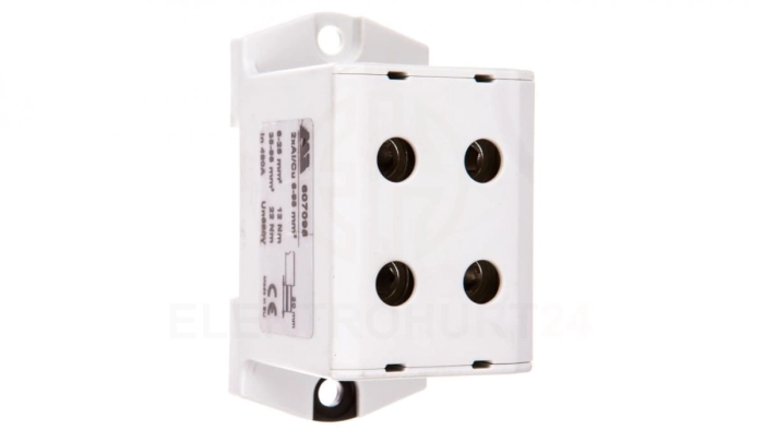 Złączka szynowa 2-torowa 16-95mm2 szara EURO multiOTL 95 2xAl/Cu 607095