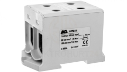 Złączka szynowa 2-torowa 35-240mm2 szara EURO multiOTL 240 2xAl/Cu 607240