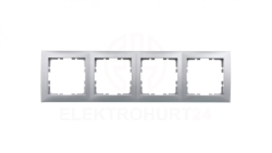 Berker B.Kwadrat Ramka poczwórna aluminium 5310148994