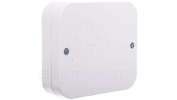 Puszka hermetyczna 5x2,5mm2 90x80x24 IP20 bez dławnic z wkładem biała T-96872