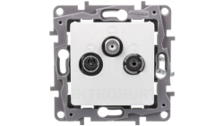 NILOE Gniazdo antenowe RTV-SAT zakończeniowe 10 dB białe 764565