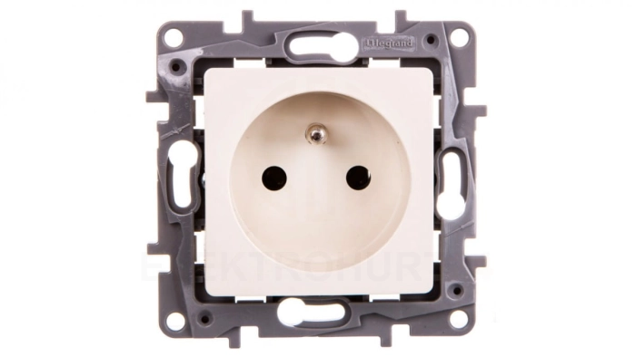 NILOE Gniazdo pojedyncze z/u 16 A 250 V kremowe 764640