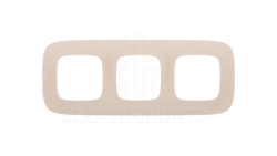 VALENA ALLURE Ramka potrójna kremowy 754313