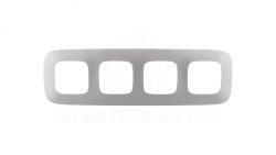 VALENA ALLURE Ramka poczwórna aluminium 754394