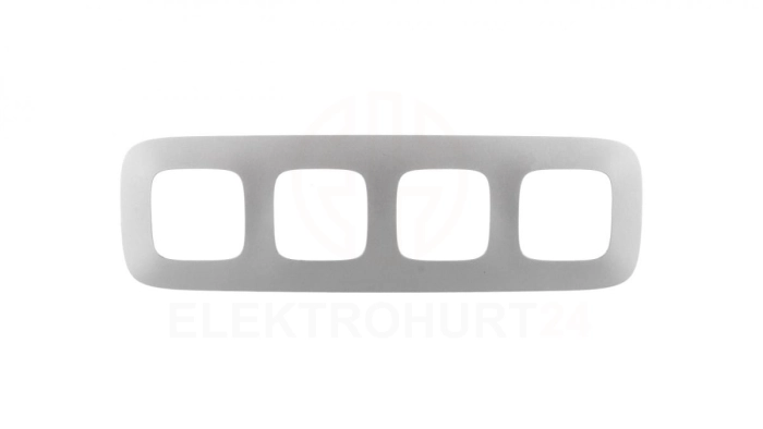 VALENA ALLURE Ramka poczwórna aluminium 754394