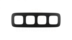 VALENA ALLURE Ramka poczwórna czarny mat 754404