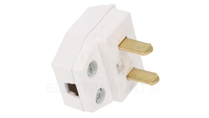 Wtyczka kątowa 24V z płaskimi bolcami 10A 2P 96-000-10